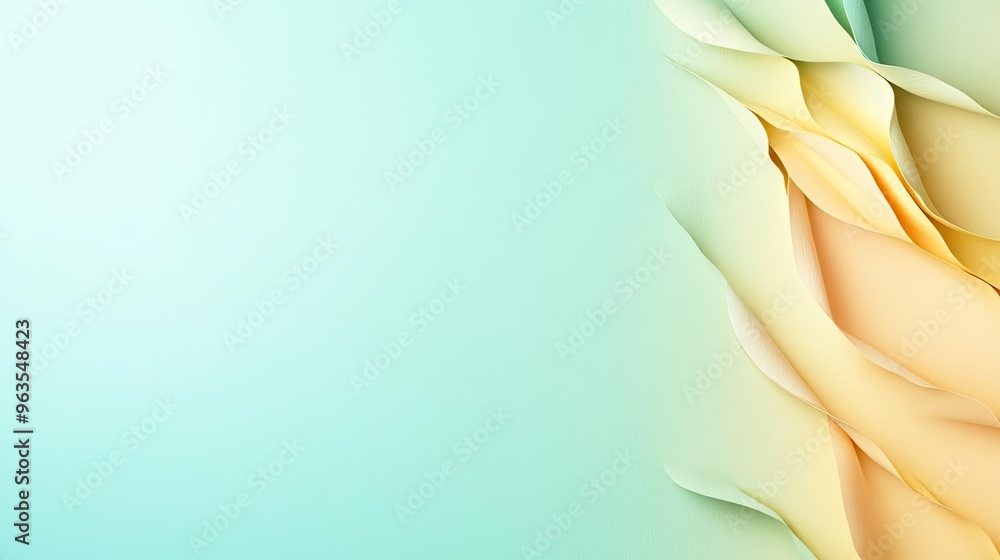 Poster a soft and elegant abstract background featuring pastel colors and gentle curves, perfect for design