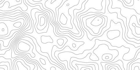 Topographic pattern texture on paper. Old topographic Map. Geographic mountain topography vector illustration.