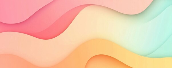 Colorful gradient illustration with flowing abstract shapes for creative design and background inspiration