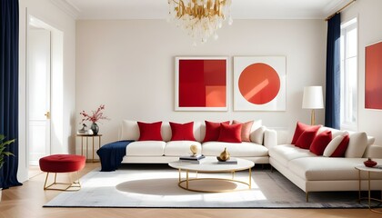 Photo interior modern design room 3d illustration