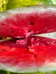 A very ripe delicious watermelon