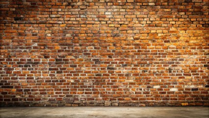 Panoramic view of an aged brick wall with a rustic charm