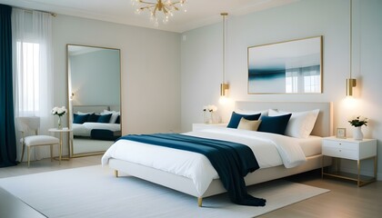 Photo interior modern design room 3d illustration