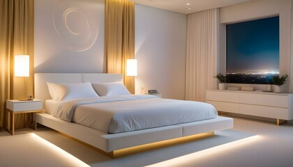 Photo interior modern design room 3d illustration