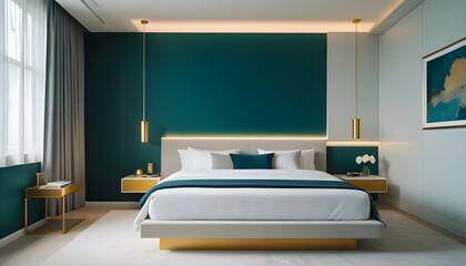 Photo interior modern design room 3d illustration