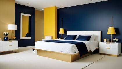 Photo interior modern design room 3d illustration