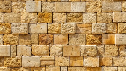 Texture background of a wall made from big blocks of Jerusalem stone
