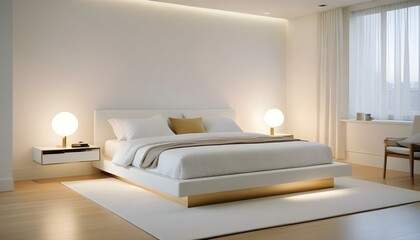 Photo interior modern design room 3d illustration