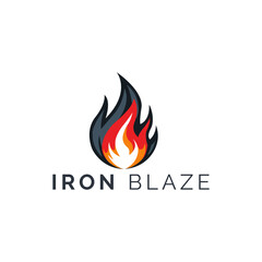 IRON BLAZE Creative Modern Logo design