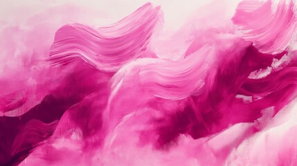 Fototapeta premium Abstract Pink and White Paint Swirls