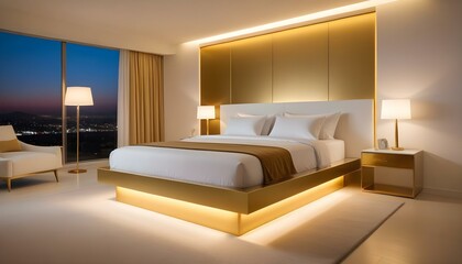 Photo interior modern design room 3d illustration