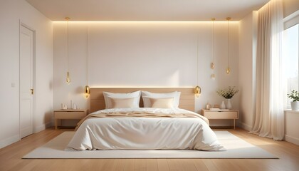 Photo interior modern design room 3d illustration