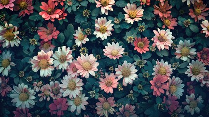 Flower pattern wallpaper