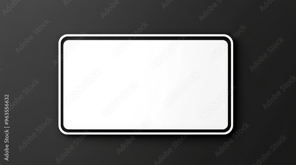 Poster simple white magic the gathering card template with no border. includes an empty top section for an 