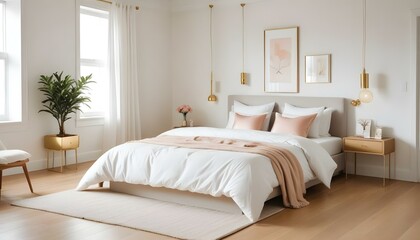 Photo interior modern design room 3d illustration