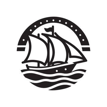 recommend clip art: Ketch Silhouette Vector Illustrations - High-Quality Nautical Graphics