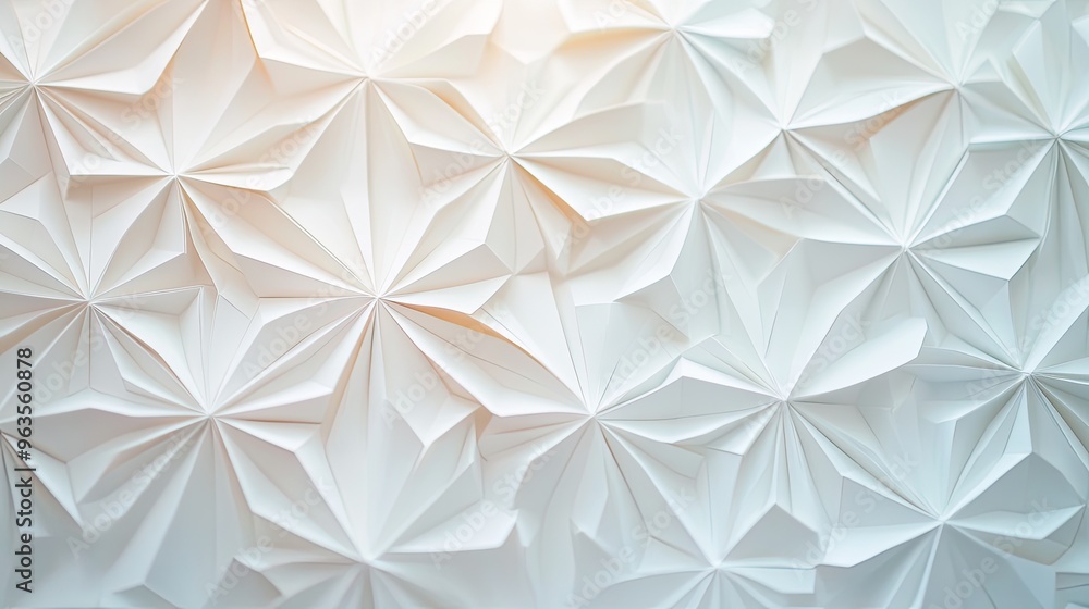 Poster a stunning abstract background featuring intricate geometric forms and soft light, perfect for moder