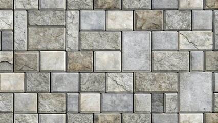 Obraz premium Seamless flagstone outdoor paving textures in monochrome colors