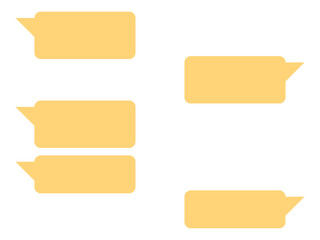 シンプルなチャットイメージB：黄色