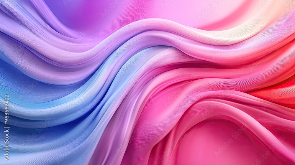 Poster a vibrant, flowing abstract background featuring soft pastel colors in harmonious waves creating a s