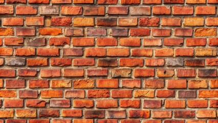 Obraz premium Seamless texture of an old red brick wall with traditional bricklaying design