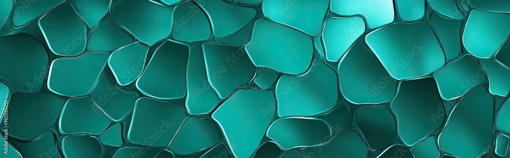 Aufkleber teal abstract glass texture pattern showcasing a unique and modern design concept