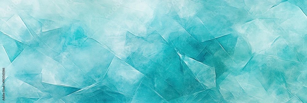 Poster Smooth Teal Abstract Glass Texture Creating a Serene and Modern Background for Design Projects