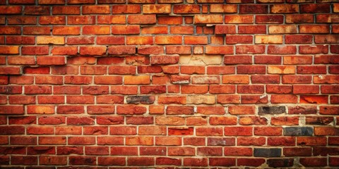 Cracked red brick wall texture perfect for background or design projects