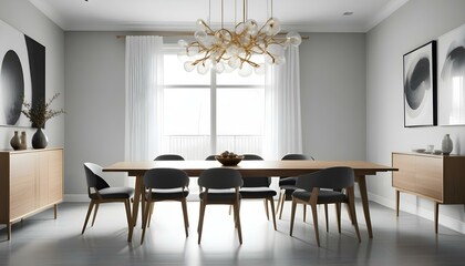 Fototapeta premium Photo interior modern design room 3d illustration