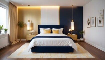 Photo interior modern design room 3d illustration