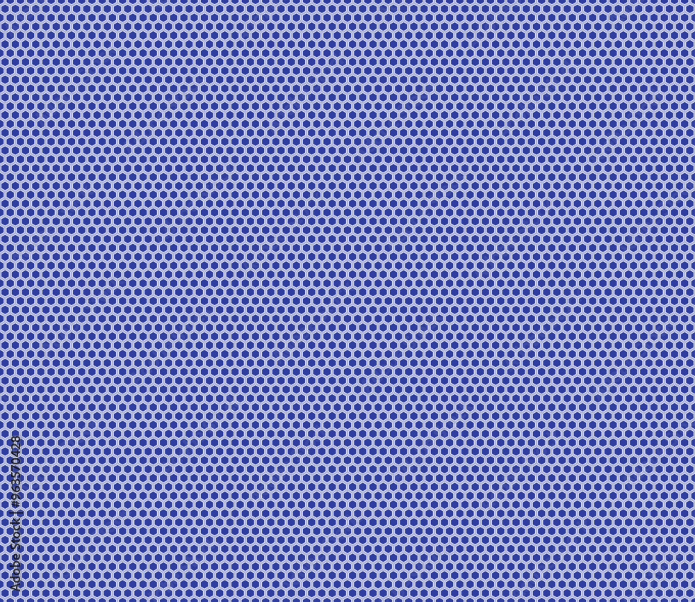 Poster honeycomb hexagon cells background. indigo color on matching background. hexagon mosaic pattern with
