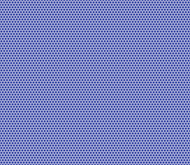 Honeycomb hexagon cells background. Indigo color on matching background. Hexagon mosaic pattern with inner solid cells. Small hexagon shapes. Seamless pattern. Tileable vector illustration.