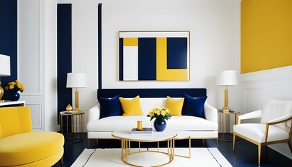 Photo interior modern design room 3d illustration