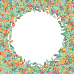 Vector money banknotes background element in flat style