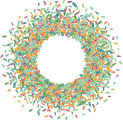 Vector money banknotes background element in flat style