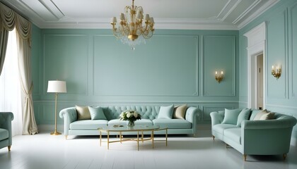 Photo interior modern design room 3d illustration