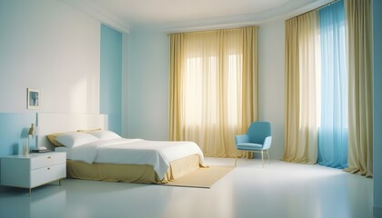 Fototapeta premium Photo interior modern design room 3d illustration