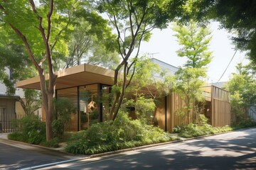 Construction of Eco-Friendly Office Building in Scenic Forested Area for Sustainable Development