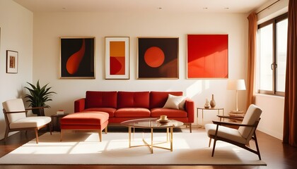 Photo interior modern design room 3d illustration