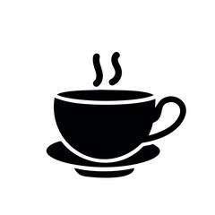 Coffee cup icon, tea cup logo, vector illustration food symbols silhouette image template.eps 10.