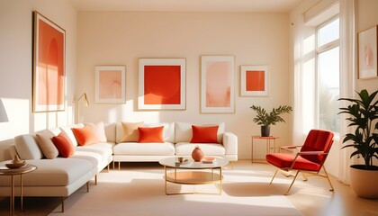 Photo interior modern design room 3d illustration