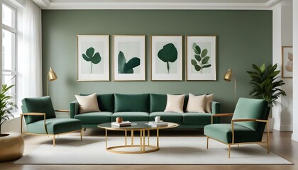 Photo interior modern design room 3d illustration