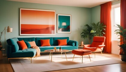 Photo interior modern design room 3d illustration