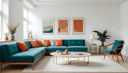 Photo interior modern design room 3d illustration