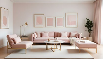 Photo interior modern design room 3d illustration