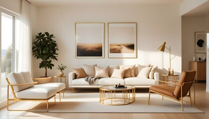 Photo interior modern design room 3d illustration