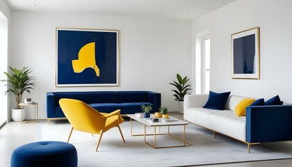 Photo interior modern design room 3d illustration
