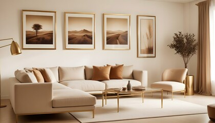 Fototapeta premium Photo interior modern design room 3d illustration