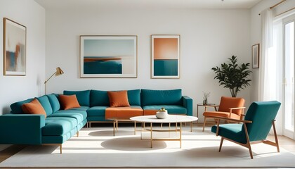 Photo interior modern design room 3d illustration