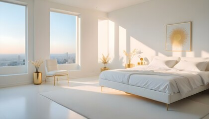 Photo interior modern design room 3d illustration